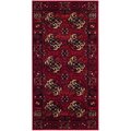Flowers First 2 ft. 7 in. x 5 ft. Vintage Hamadan Power Loomed Area Rug, Red & Multi Color - Small Rectangle FL1874492